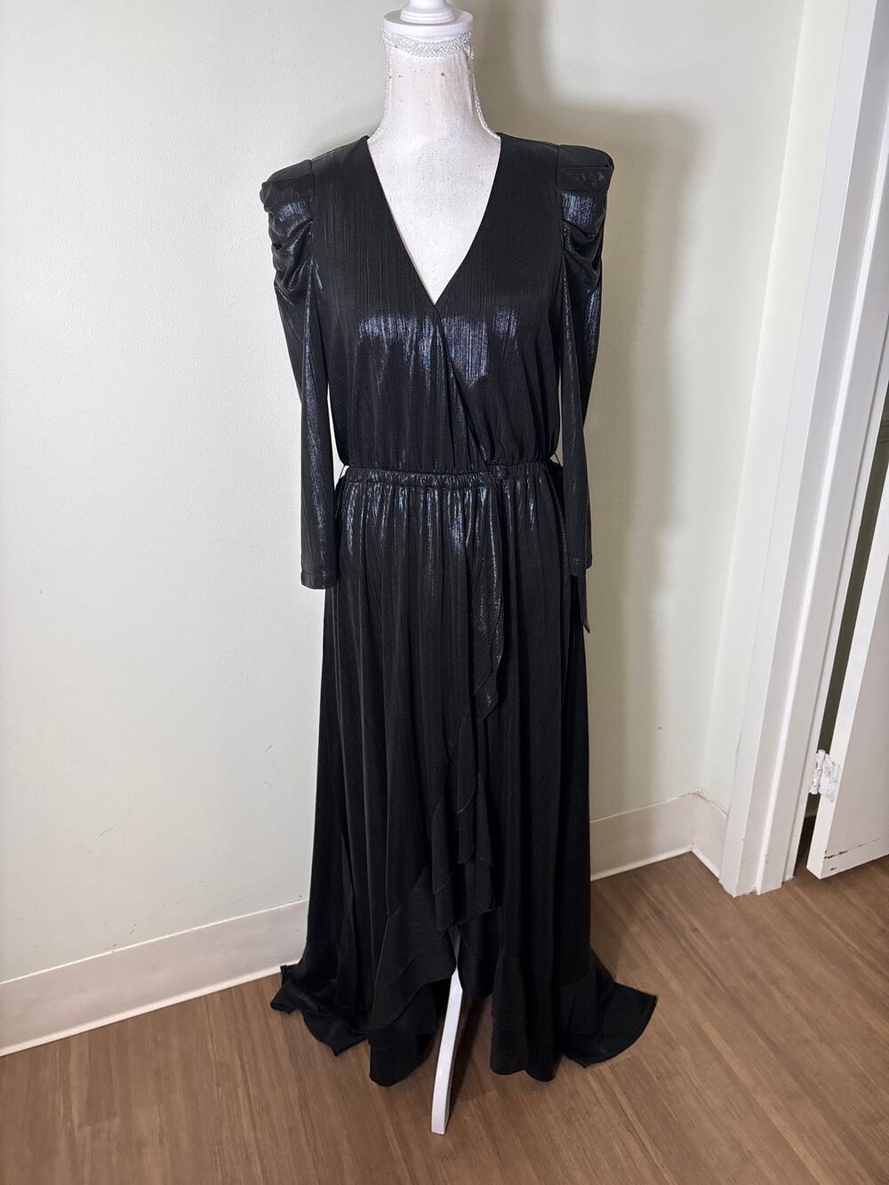 NWT Retrofete Black Flora Dress Sz M